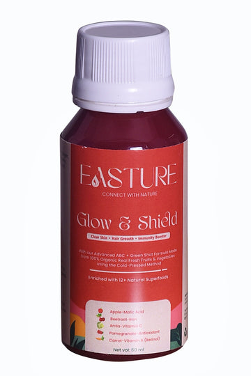 Glow & Shield | Inner Glow Superfood Shots  for Skin, Hair & Immunity.